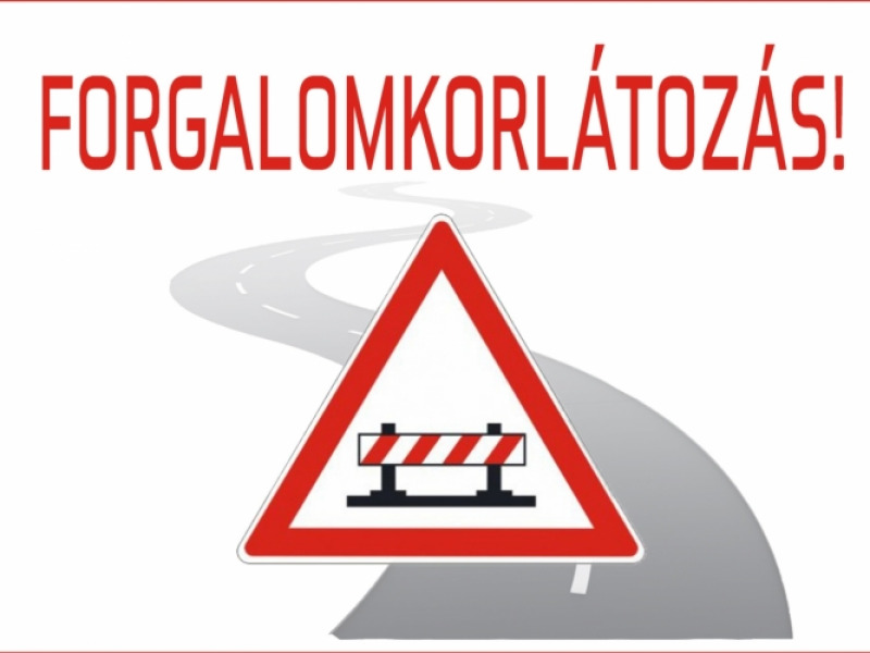 Forgalomkorlátozás a Bácsalmás megállóhelynél